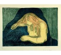 POSTERIIk Famous Print Pop Art Wall Art Graffiti Vampire by Edvard Munch Art Prints for Home Decor 60x90cm