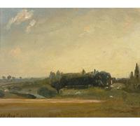 POSTERIIk Famous Print Pop Art Wall Art Graffiti View Towards the Rectory East Bergholt by John Constable Art Prints for Home Decor 60x90cm