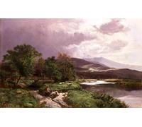 POSTERIIk Vintage Art Print Images Pictures Print a Welsh Stream by Sidney Richard Percy Modern Colour Posters for Office Home Decor 60x90cm
