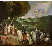POSTERIIk Vintage Art Print Images Pictures Print Allegory of the Marriage of Louis Xiv in by Claude Deruet Modern Colour Posters for Office Home Decor 60x90cm