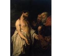 POSTERIIk Vintage Art Print Images Pictures Print Appearance of Christ to His Disciples by Van Dyck Modern Colour Posters for Office Home Decor 60x90cm