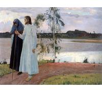 POSTERIIk Vintage Art Print Images Pictures Print Beyond the Mikhail Nesterov Modern Colour Posters for Office Home Decor 60x90cm