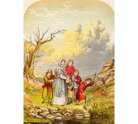POSTERIIk Vintage Art Print Images Pictures Print Christiana and Her Children Arrive At the Slough of Despond by Alexander Lydon Modern Colour Posters for Office Home Decor 60x90cm