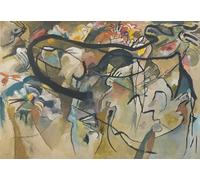 POSTERIIk Vintage Art Print Images Pictures Print Composition V by Wassily Kandinsky Modern Colour Posters for Office Home Decor 60x90cm