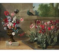 POSTERIIk Vintage Art Print Images Pictures Print Corner of Monsieur De La Bruyeres Garden by Jean Baptiste Oudry Modern Colour Posters for Office Home Decor 60x90cm