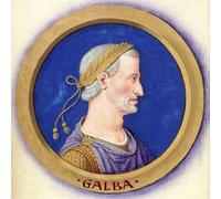 POSTERIIk Vintage Art Print Images Pictures Print Description of the Twelve Caesars with Their Figures galba by Jean Bourdichon Modern Colour Posters for Office Home Decor 60x90cm