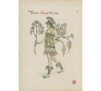 POSTERIIk Vintage Art Print Images Pictures Print Flowers From Shakespeares Garden by Walter Crane Modern Colour Posters for Office Home Decor 60x90cm