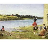 POSTERIIk Vintage Art Print Images Pictures Print Flowing to the Sea by John Everett Millais Modern Colour Posters for Office Home Decor 60x90cm