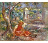 POSTERIIk Vintage Art Print Images Pictures Print Girl At Gate by Pierre Auguste Renoir Modern Colour Posters for Office Home Decor 60x90cm