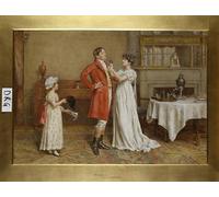 POSTERIIk Vintage Art Print Images Pictures Print I Wish You Luck by George Goodwin Kilburne Modern Colour Posters for Office Home Decor 60x90cm