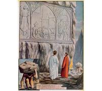 POSTERIIk Vintage Art Print Images Pictures Print Illustration for Dante's Divine Comedy by Tancredi Scarpelli Modern Colour Posters for Office Home Decor 60x90cm
