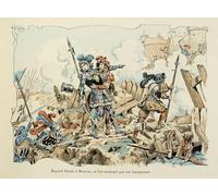 POSTERIIk Vintage Art Print Images Pictures Print Illustration Taken From the Book History of the Chevalier Bayard by Paul De Semant Modern Colour Posters for Office Home Decor 60x90cm