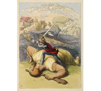 POSTERIIk Vintage Art Print Images Pictures Print Jack Standing on the Body by Richard Doyle Modern Colour Posters for Office Home Decor 60x90cm