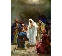 POSTERIIk Vintage Art Print Images Pictures Print Jesus Shows the Disciples His Wounds Bible by William Brassey Hole Modern Colour Posters for Office Home Decor 60x90cm