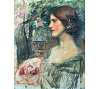POSTERIIk Vintage Art Print Images Pictures Print Juliet by John William Waterhouse Modern Colour Posters for Office Home Decor 60x90cm