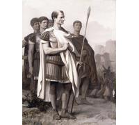 POSTERIIk Vintage Art Print Images Pictures Print Julius Caesar and His Staff by Jean Leon Gerome Modern Colour Posters for Office Home Decor 60x90cm