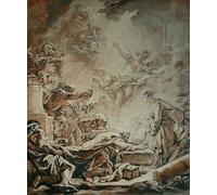 POSTERIIk Vintage Art Print Images Pictures Print LAdoration of the Magi by François Boucher Modern Colour Posters for Office Home Decor 60x90cm