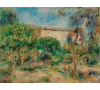 POSTERIIk Vintage Art Print Images Pictures Print Landscape House View of the Farm by Pierre Auguste Renoir Modern Colour Posters for Office Home Decor 60x90cm