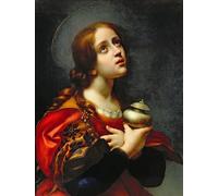 POSTERIIk Vintage Art Print Images Pictures Print Mary Magdalene by Carlo Dolci Modern Colour Posters for Office Home Decor 60x90cm