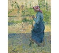 POSTERIIk Vintage Art Print Images Pictures Print Peasant Digging by Camille Jacob Pissarro Modern Colour Posters for Office Home Decor 60x90cm