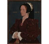 POSTERIIk Vintage Art Print Images Pictures Print Portrait of Margaret Wyatt Lady Hans Holbein Modern Colour Posters for Office Home Decor 60x90cm
