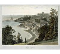 POSTERIIk Vintage Art Print Images Pictures Print Rye East Sussex From a Around Great Britain Undertaken Between the Years by William Daniell Modern Colour Posters for Office Home Decor 60x90cm