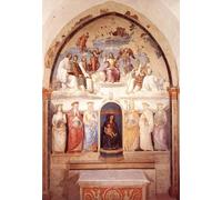 POSTERIIk Vintage Art Print Images Pictures Print Six Saints Pietro Perugino Modern Colour Posters for Office Home Decor 60x90cm