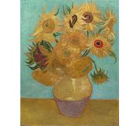 POSTERIIk Vintage Art Print Images Pictures Print Sunflowers by Vincent Van Gogh Modern Colour Posters for Office Home Decor 60x90cm