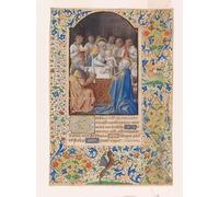 POSTERIIk Vintage Art Print Images Pictures Print the Circumcision of Christ From a Book of Hours by Jean Bourdichon Modern Colour Posters for Office Home Decor 60x90cm
