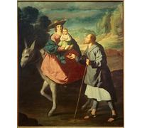 POSTERIIk Vintage Art Print Images Pictures Print the Flight to Egypt by Francisco De Zurbaran Modern Colour Posters for Office Home Decor 60x90cm