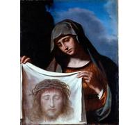 POSTERIIk Vintage Art Print Images Pictures Print the Holy Veil Represents the Face of Christ Whos by Guercino Modern Colour Posters for Office Home Decor 60x90cm