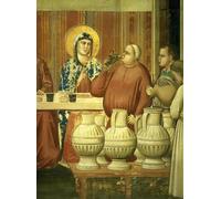 POSTERIIk Vintage Art Print Images Pictures Print the Marriage At Cana Detail of the Wine Tasters by Giotto Di Bondone Modern Colour Posters for Office Home Decor 60x90cm