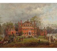 POSTERIIk Vintage Art Print Images Pictures Print the Old Westover House by Edward Lamson Henry Modern Colour Posters for Office Home Decor 60x90cm