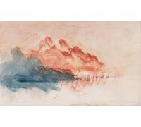 POSTERIIk Vintage Art Print Images Pictures Print the Sketchbook by Mallord William Turner Modern Colour Posters for Office Home Decor 60x90cm