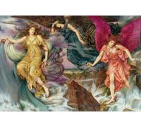 POSTERIIk Vintage Art Print Images Pictures Print the Storm Spirits by Evelyn De mrgans Modern Colour Posters for Office Home Decor 60x90cm