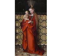 POSTERIIk Vintage Art Print Images Pictures Print the Virgin Crowned by Stephan Lochner Modern Colour Posters for Office Home Decor 60x90cm