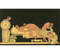 POSTERIIk Vintage Art Print Images Pictures Print Thetis Bringing the Armour to Achilles by Flaxman Modern Colour Posters for Office Home Decor 60x90cm
