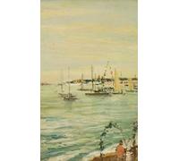 POSTERIIk Vintage Art Print Images Pictures Print Yachts At Weymouth Jacques Emile Blanche Modern Colour Posters for Office Home Decor 60x90cm