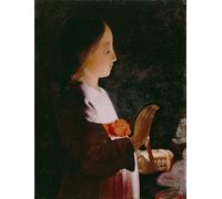 POSTERIIk Vintage Art Print Images Pictures Print Young Virgin Mary by Georges De La Tour Modern Colour Posters for Office Home Decor 60x90cm