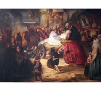 POSTERIIk Vintage Art Print Images Pictures Print Young Witch Is Led to the Stake by Anselm Feuerbach Modern Colour Posters for Office Home Decor 60x90cm