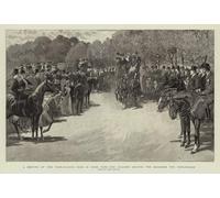 POSTERIIk Vintage Classic Picture Landscape Artwork a Meeting of the Four in Hand Club in Hyde Leaving the for Hurlingham by John Charlton Portrait Canvas Painting for Office Home Decor 60x90cm