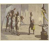 POSTERIIk Vintage Classic Picture Landscape Artwork After the Battle of Lodi the Old Soldiers Offered Their Young Commander Has the Rank of Corporal for Office Home Decor 60x90cm