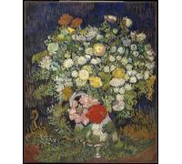 POSTERIIk Vintage Classic Picture Landscape Artwork Bouquet of Flowers in a Vase by Vincent Van Gogh Portrait Canvas Painting for Office Home Decor 60x90cm