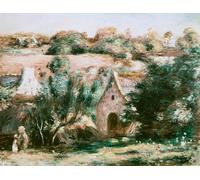 POSTERIIk Vintage Classic Picture Landscape Artwork Brittany Landscape by Pierre Auguste Renoir Portrait Canvas Painting for Office Home Decor 60x90cm