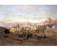 POSTERIIk Vintage Classic Picture Landscape Artwork Cairo From the South by Varley Portrait Canvas Painting for Office Home Decor 60x90cm