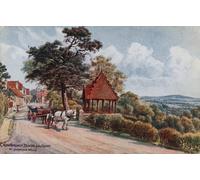 POSTERIIk Vintage Classic Picture Landscape Artwork Crowborough Beacon From Frant Tunbridge Wells by Alfred Robert Quinton Portrait Canvas Painting for Office Home Decor 60x90cm