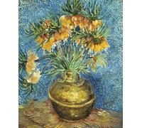 POSTERIIk Vintage Classic Picture Landscape Artwork Crown Imperial Fritillaries in a Copper Vase by Vincent Van Gogh Portrait Canvas Painting for Office Home Decor 60x90cm