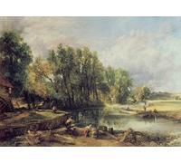 POSTERIIk Vintage Classic Picture Landscape Artwork Famous Painting by John Constable Portrait Canvas Painting for Office Home Decor 60x90cm