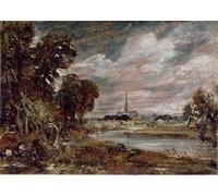 POSTERIIk Vintage Classic Picture Landscape Artwork Famous Painting by John Constable Portrait Canvas Painting for Office Home Decor 60x90cm