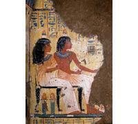 POSTERIIk Vintage Classic Picture Landscape Artwork Fresco of the Tomb of the Painter Maia the Deceased and His Wife Sitting At a Banquet Portrait Canvas Painting for Office Home Decor 60x90cm